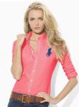 chemises polo ralph lauren pour femmes big pony mode rouge